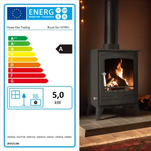 5kW Steel Eco Solid Multifuel Wood Burning Stove