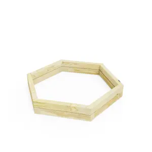 OutdoorGardens Stackable Wooden Hex Planter - 1000mm