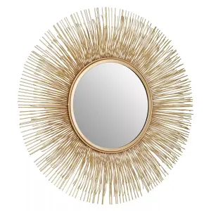 Interiors by Premier Templar Gold Finish Wall Mirror