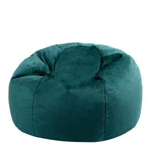 icon Aurora Classic Velvet Bean Bag Chair Teal Green Bean Bags