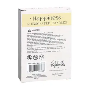 Something Different Happiness Spell Candles (Pack of 12) Yellow (One Size)