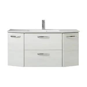 QuickSet 936 112cm Wide Wall-mounted Single Vanity Unit