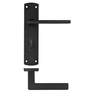 Single Dummy Door Handle Matte Black