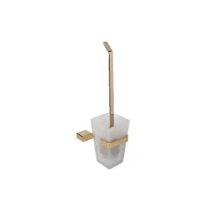 Banyetti Primo Toilet Brush Holder - Brushed Brass