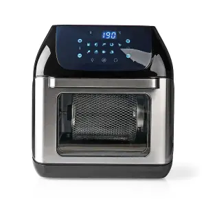 Air Fryer Mini Oven with Rotisserie, 12L, with 90 Minute Timer, 9 Pre-Set Programmes & Digital Display