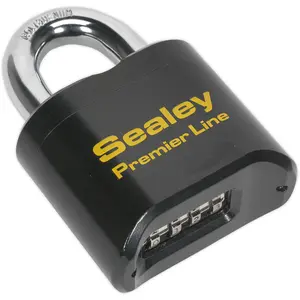 62mm PREMIUM Padlock 11mm Hardened Steel Shackle - 4 Digit Combination Security