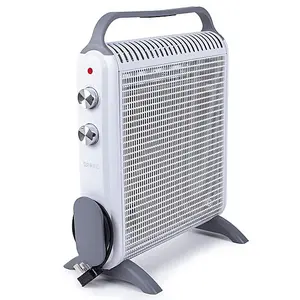 Duronic HV180 Electric Heater with Mica Panels, 1.8kW Power, Radiant and Convection Heat Output, 2 Heat Settings (white)