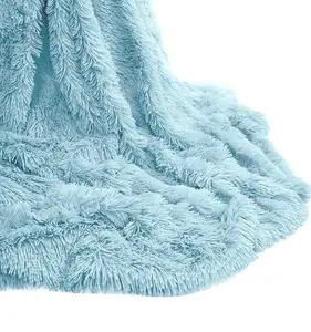 Cuddles Blanket/Throw Duck Egg Blue 150 x 200cm