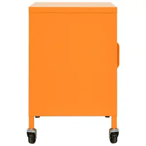 Berkfield Storage Cabinet Orange 60x35x56 cm Steel