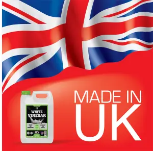 White Vinegar Cleaning 5 Litres HIGH STRENGTH 20% - All Natural Multi-Surface & Multi-Purpose Cleaner, Limescale