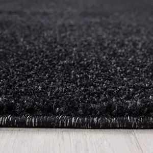 Abaseen 80x150cm Anthracite Small Large ATA Rug Modern Rugs Rectangular Size Soft Touch 9mm Pile Height Area Rugs Non Shedding