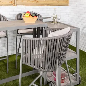 Alfresia Grey Garden Bar Stools - Set of 2