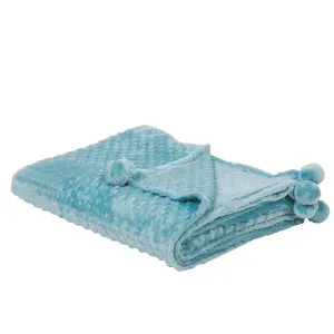 Blanket SAMUR 150 x 200 cm Light Blue