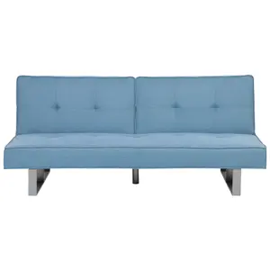 Beliani Traditional Sofa Bed DUBLIN Light Blue