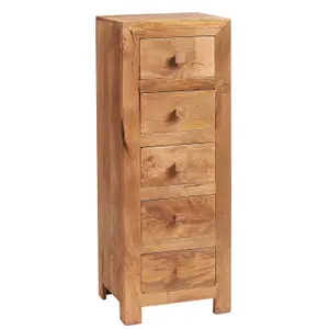 Poko Light Mango 5 Drawer Chest