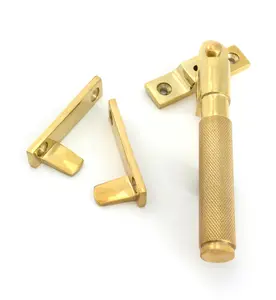 From The Anvil Polished Brass Night-Vent Locking Brompton Fastener