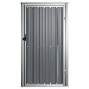 Aliaksej  Garden Tool Shed Grey 88x89x161 cm Galvanised Steel