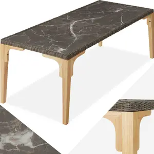 Garden Table Foggia - outdoor dining table, 196 x 87 x 76 cm - nature