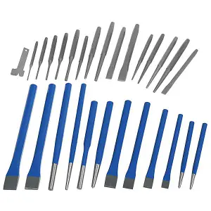 28pc Punch Chisel Set Comprehensive Chrome Vanadium Steel+Pouch (Neilsen CT2929)