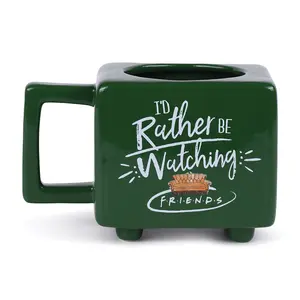 Friends Rather Be Watching Heat Changing Mug Green (One Size)