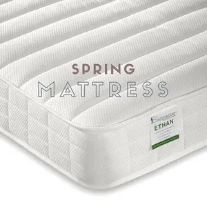 Copella White Guest Bed With Trundle With Spring Mattresses