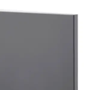 GoodHome Stevia Gloss anthracite Slab Appliance Cabinet door (W)600mm (H)687mm (T)18mm