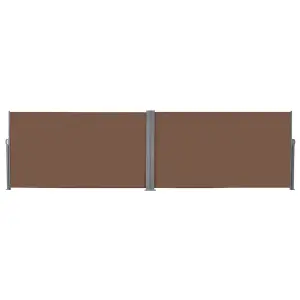 Berkfield Retractable Side Awning 160x600 cm Brown