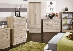 Stafford 2 Door Wardrobe in Bardolino Oak (Ready Assembled)