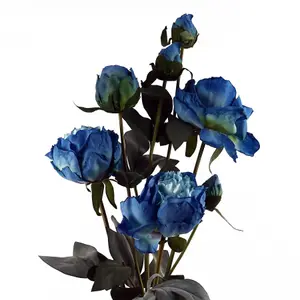 55cm Blue Peony Artificial Flower