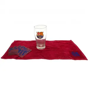 FC Barcelona Bar Set Burgundy/Clear (One Size)