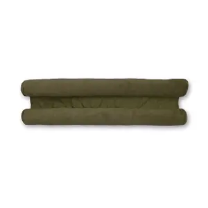 Catherine Lansfield Kingsley Matt Velvet Double Sided Under Door Draught Excluder Olive Green