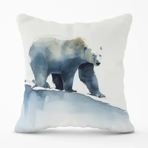 Polar Bear Watercolour Cushions 45cm x 45cm