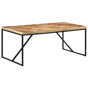 Byxbee Sled Dining Table Brown / Black / 76cm H x 180cm L x 90cm W