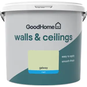 GoodHome Walls & ceilings Galway Matt Emulsion paint, 5L