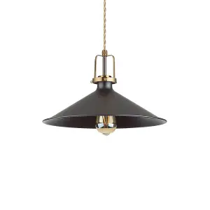 Luminosa Eris-4 Indoor Dome Ceiling Pendant Lamp 1 Light Black, E27