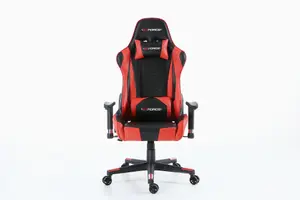 GTForce Pro FX Reclining Sports Racing Gaming Office Desk Pc Car Faux Leather Chair (Red)