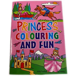 WF Graham Princess A6 Colouring Book Pink (One Size)