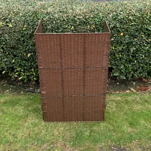 Rattan Effect Wheelie Bin Screen (Single)