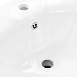 Berkfield Freestanding Basin with Pedestal Ceramic White 580x510x200mm