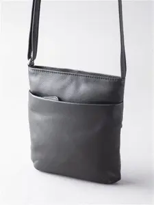 Lowther Leather Cross Body Bag In Black