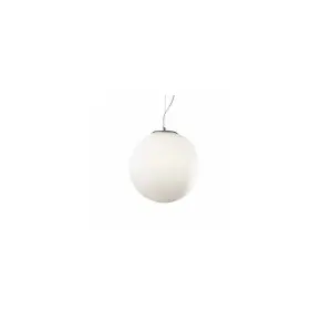 Luminosa Mapa Bianco 1 Light Extra Large Globe Ceiling Pendant White, E27