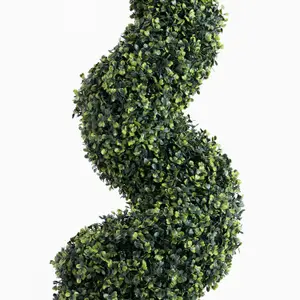 Blooming Artificial - 150cm / 5ft Artificial Boxwood Spiral (Pair) Topiary