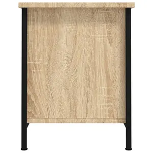 Berkfield TV Cabinet with Doors Sonoma Oak 60x35x45 cm Engineered Wood