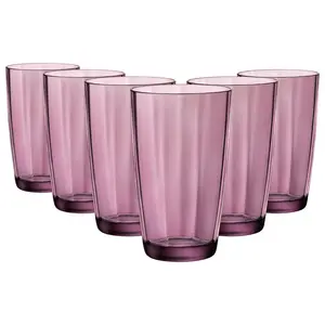 Pulsar Highball Glasses - 470ml - Purple (Set of 6)