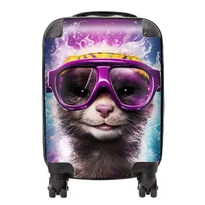 Splashart Ferret Purple Suitcase - Mini Cabin