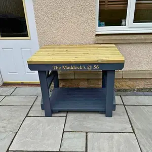 MG Timber Products: Indoor/Outdoor Wooden Workbench / Potting Table / BBQ Table / Pizza Oven Table / Garden Table, 5ft Workbench