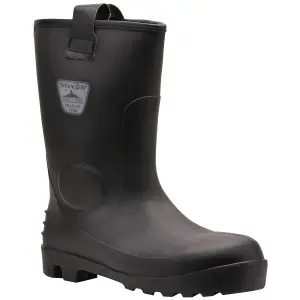 Portwest Mens Steelite Neptune Waterproof Safety Rigger Boots Black (7UK/41EUR)