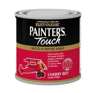 Rust-Oleum Painter's Touch Cherry red Gloss Multi-surface paint, 250ml