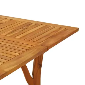 Berkfield Garden Table 85x85x75 cm Solid Wood Acacia