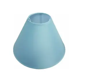 9" Cotton Coolie Lampshade - Light Blue